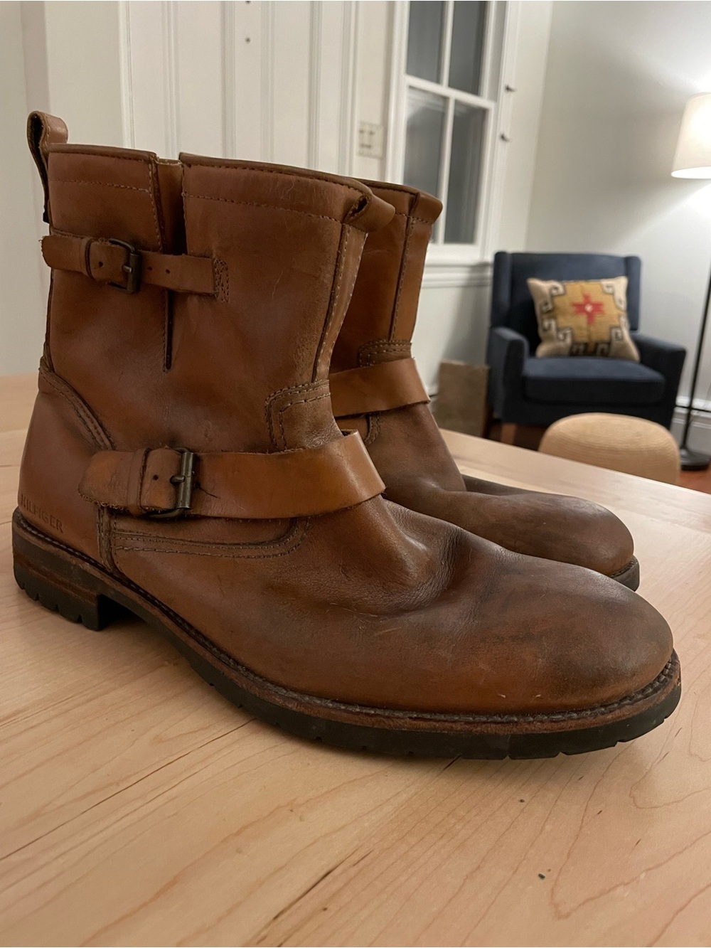 Vintage Hilfiger Moto Boots